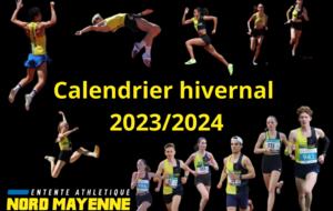 Calendrier hivernal 2023/2024