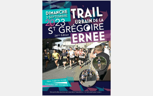 Trail Urbain de la Saint Grégoire à Ernée organisé par le CANOM le dimanche 3 septembre 2023
